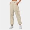 Women's Fashion Sport Solid Color Pocket Casual Sweatpants Pants