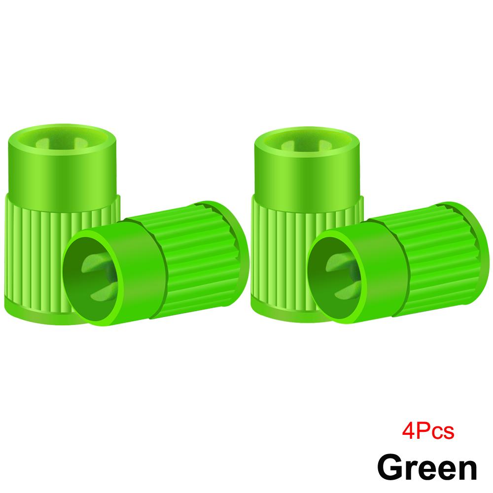 Plastic Tire Valve Caps Built-in Valve Core Remover Tool Universal Stem Covers for Cars Bike and Bicycle Trucks Motorcycles Valve Stems 1