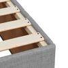 Box Spring Bed with Mattress Light Grey 80 x 200 cm Fabric