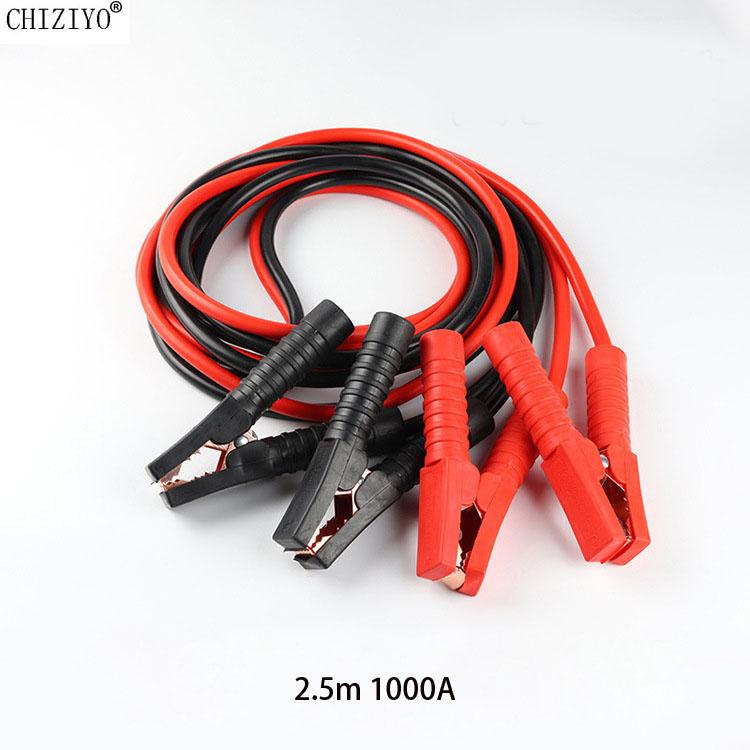 2024 Heavy Duty 2000A 4m/1000A 2.5m Автомобильные аккумуляторные провода для запуска, кабели для запуска, медный провод для подключения, аксессуары для автомобильных аккумуляторов