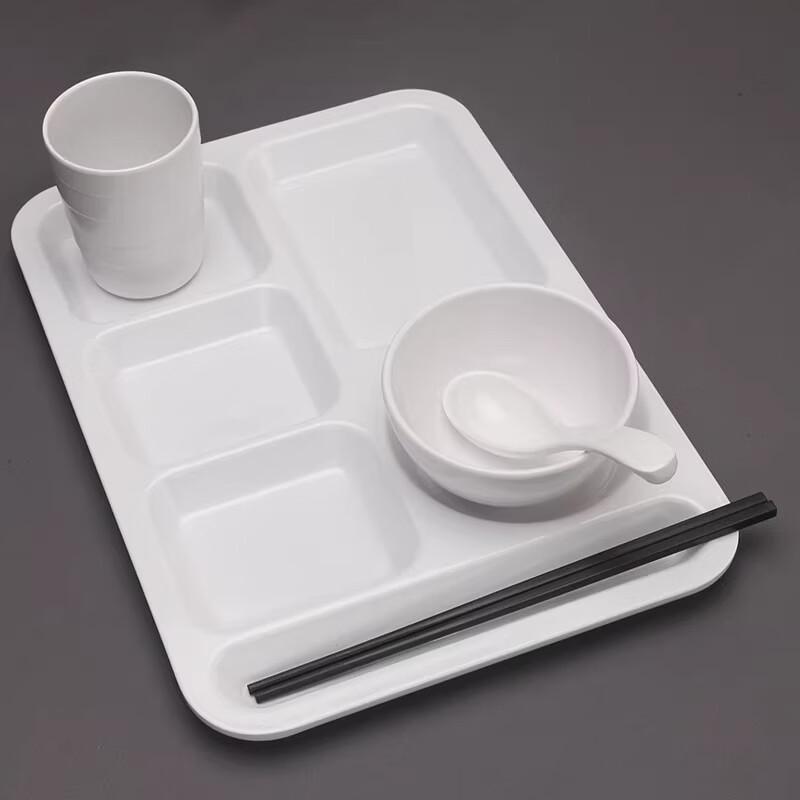 Commercial Melamine Divided Lunch Tray (10-Pack)
