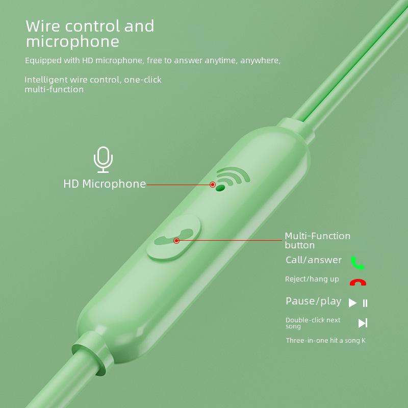 In-Ear Wired Earphones with Mic, 3.5mm, Compatible with Vivo, Huawei, Oppo, Apple