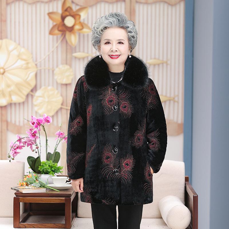 Padded Coat for Middle-aged Women, Winter Parkas, A Thick, Warm Velvet Jacket, and Other Outerwear