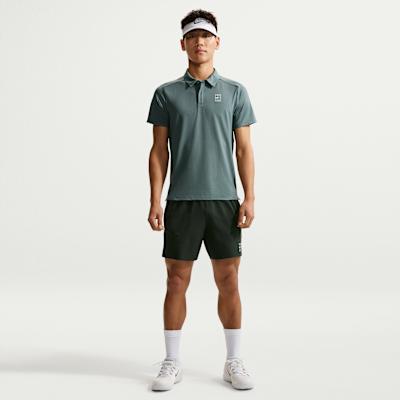 Nike Tennis Bottoms Men's Black Cloud Shirt Green/White Moderate