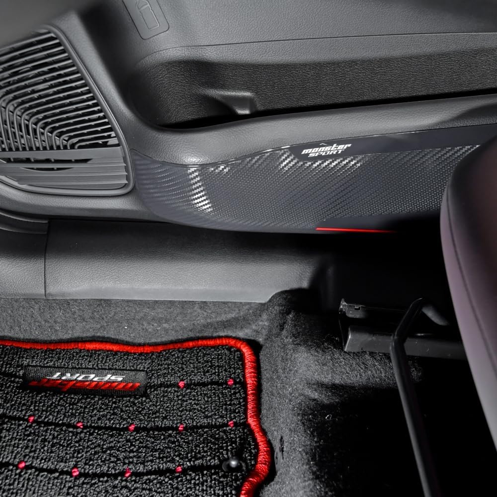 Monster Sport Door Inner Protector Set 2 Pieces Scratch Prevention Interior Protection Black