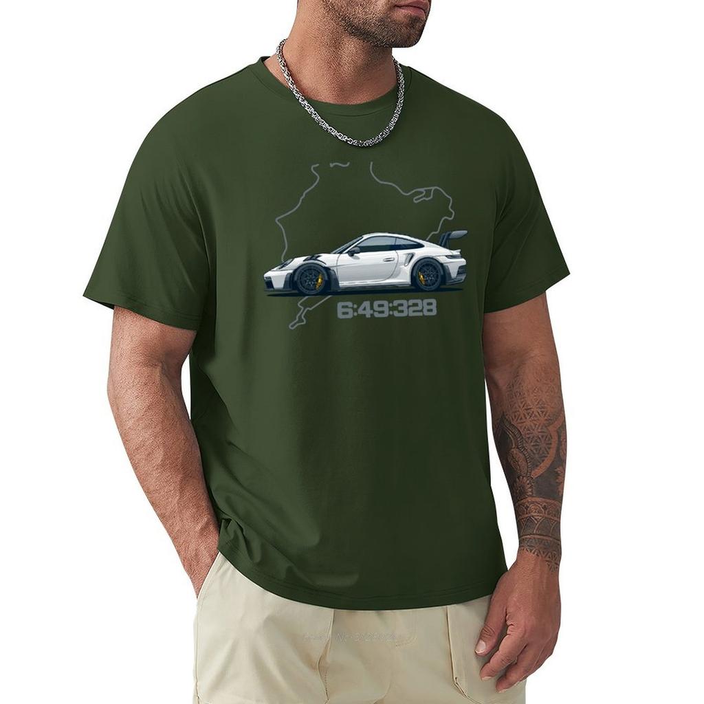 992 GT3 RS Nordschleife Tshirt For A Boy Plus Size Tops Boys Whites Men Clothes Tees Fashion Oversized T Shirt Cotton Tshirt