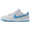Dunk Low Retro Чистый Платиновый Синяя Молния Кеды для Скейтбординга