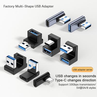 Usb-A адаптер для мобильного телефона Usb C к адаптеру USB A прямоугольный разъем типа C