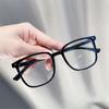 Очки унисекс с блокировкой синего света, большая оправа в стиле ретро, ​​четкий обзор, сильный шарнир с полями, защита для глаз, прозрачные очки с синим светом, очки, очки