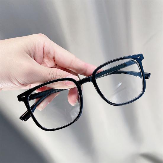 Очки унисекс с блокировкой синего света, большая оправа в стиле ретро, ​​четкий обзор, сильный шарнир с полями, защита для глаз, прозрачные очки с синим светом, очки, очки