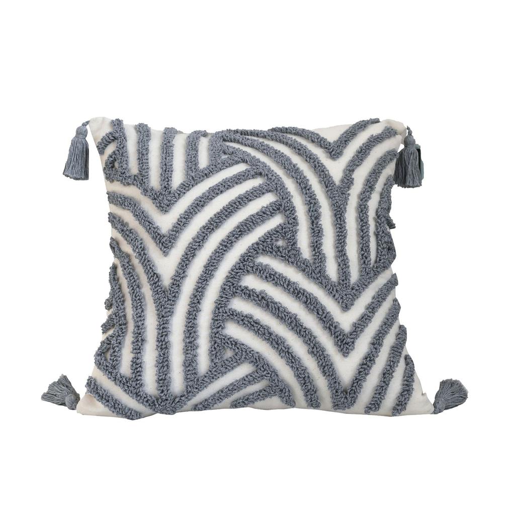 Тафтинговая диванная наволочка в стиле ретро, ​​простая художественная круглая бархатная подушка, мягкая офисная подушка для дивана, наволочка