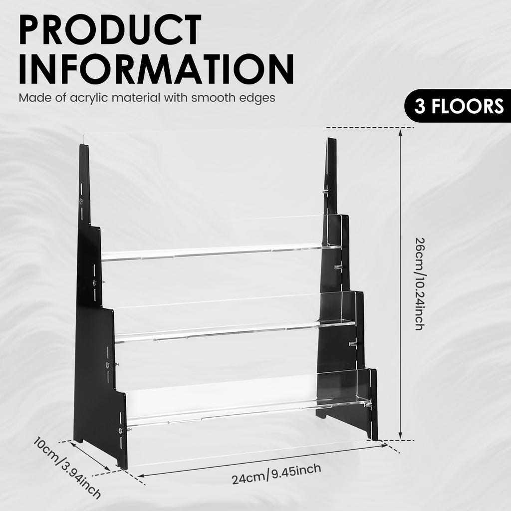 Стойка для карточек Прозрачный акриловый стенд для коллекционных карточек Подставки для поздравительных открыток Настольные органайзеры Полки для хранения цветной бумаги
