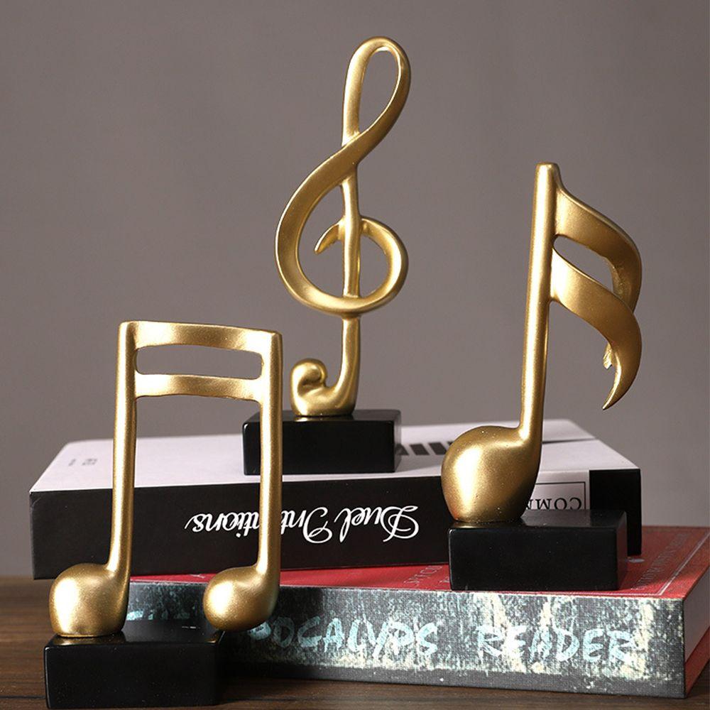 Gift Home Decor Nordic Style Photo Props Statue Music Note Ornament Figurine Music Shape Sculpture