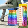 Retractable Stool with Carrying Handle Portable Height Adjustable Lightweight Heavy Duty Outdoor Camping Picnic Fishing Telescoping Folding Chair Seat