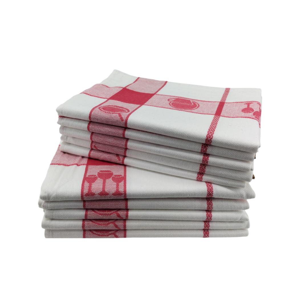 Кухонные полотенца (х10) 45 x 70 – 100 % жаккардовый хлопок с высокой впитывающей способностью.