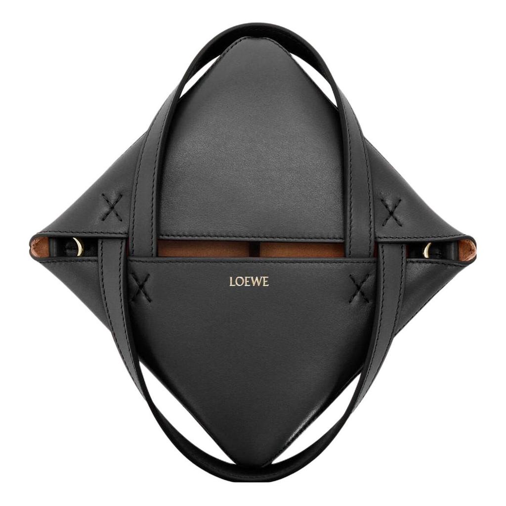 Loewe Puzzle Fold Tote Mini Black Men Tote_bags A657V25X01-1100