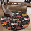 Коврик для кресла Kansas City Chiefs Touchdown Round - Ковер для офиса в спортивной тематике, для дома