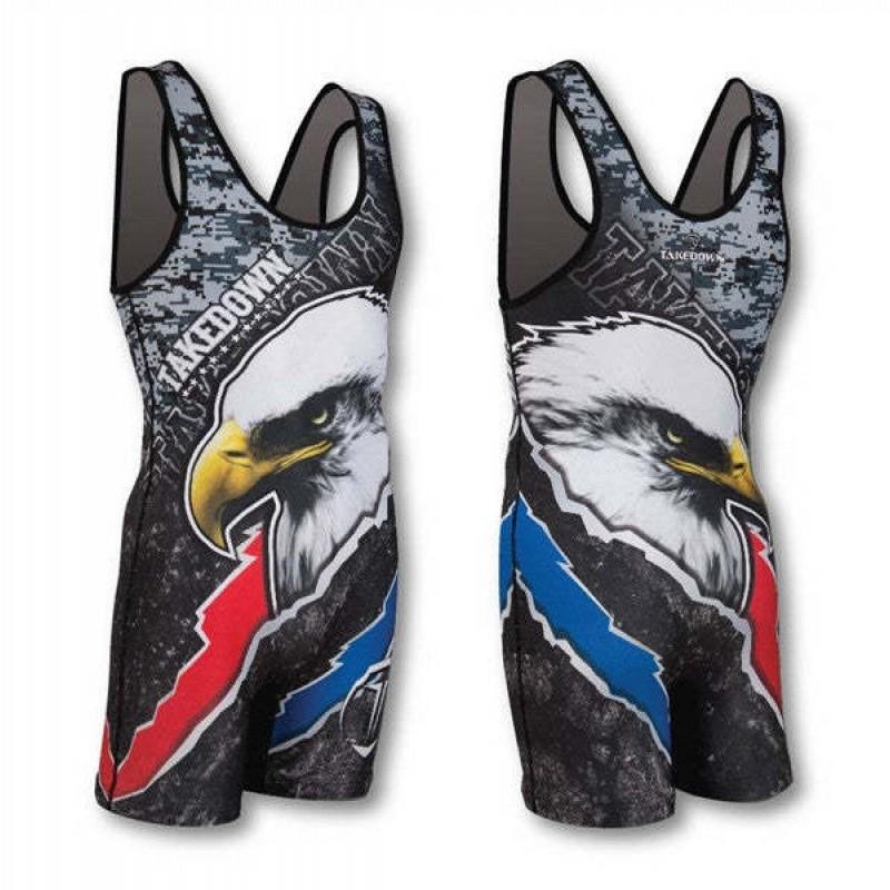 Mens Compression Wrestling Singlet Gym Workout Rash Guard Training Weightlifting Martial Arts