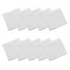 10Pieces White Handkerchiefs From Polyester Cotton Handkerchief Set Perfectly for Sensitive Skin and Daily Use