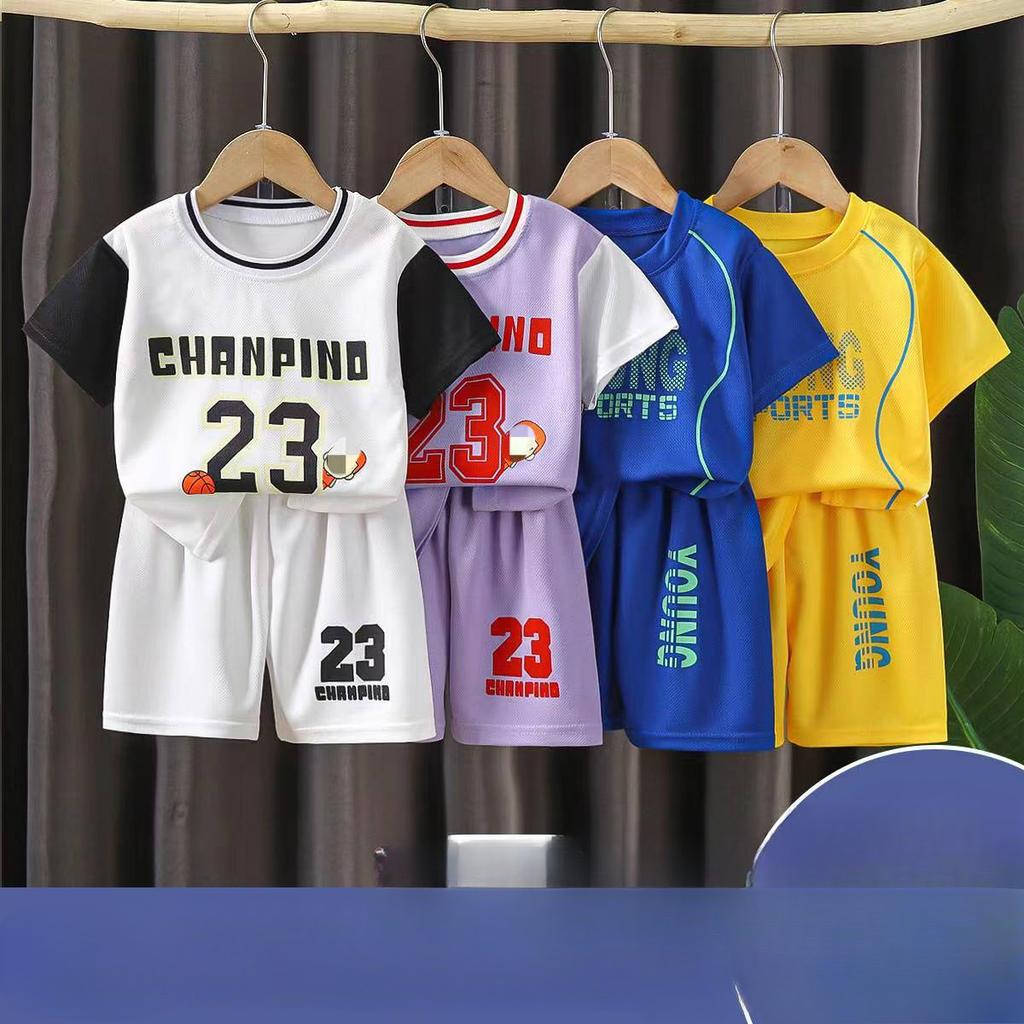 Kids' Basketball Suit Summer Quick-drying Suit for Girls Boys' Training Suit
