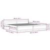 VidaXL Cadre de lit avec tiroirs Blanc 200x200 cm 3103580