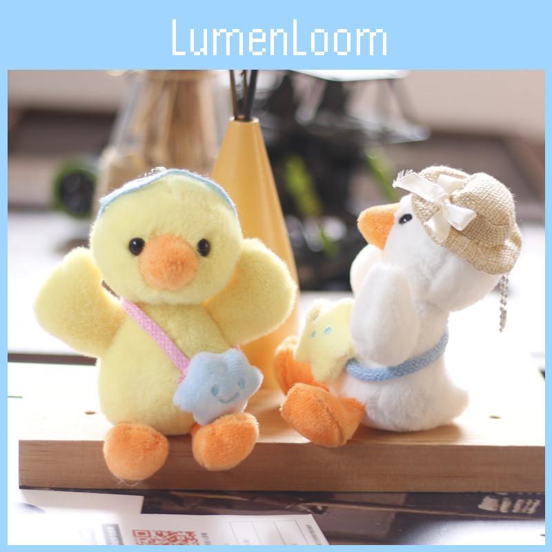 Adorable Plush Duck Keychain Soft Yellow Duck Backpack Charm Cute Stuffed Toy