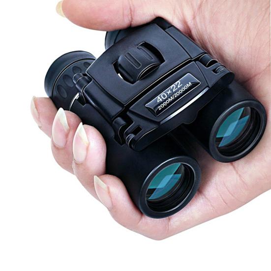 40x22 Mini Folding Binocular Telescope 2000M Long Range Portable Outdoor Travel Camping Hiking Hunting Bird Watching Concert Handheld Telescope