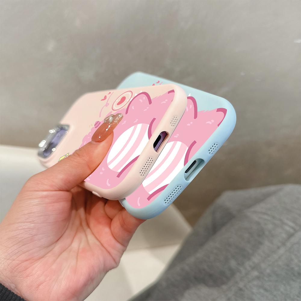 Solid Color Silver Edge Lens Fatty Casing Soft TPU Liquid Silicone Cover Shockproof Phone Case for Xiaomi Redmi Samsung