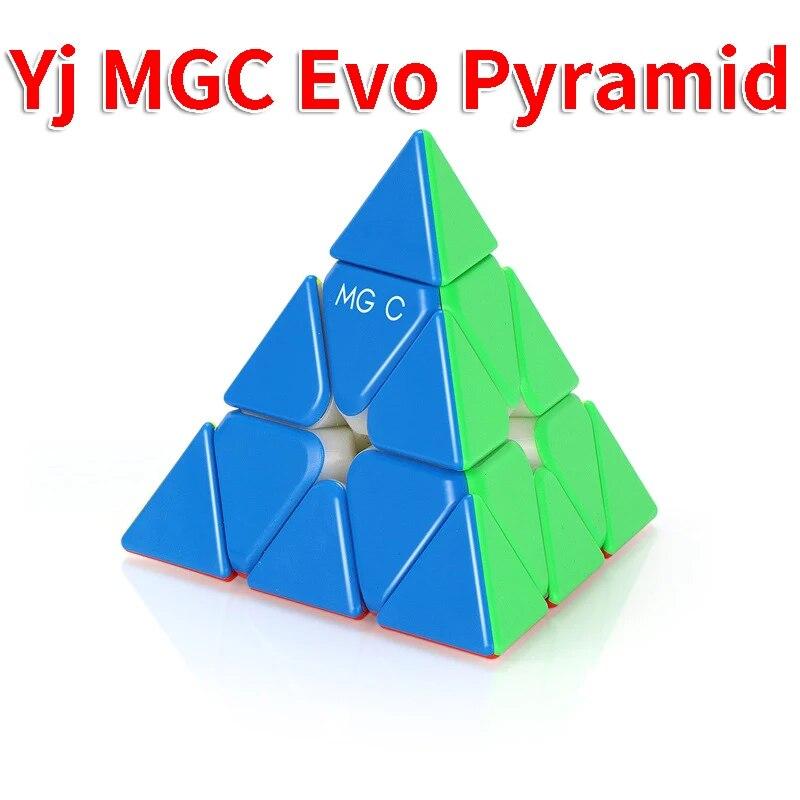 YJ Spreedcube Треугольник MGC EVO Пирамида Piramix Магнитный YongJun Piraminx Пирамида Куб Гладкая 4 цвета Детская игрушка от 5 до 10 лет
