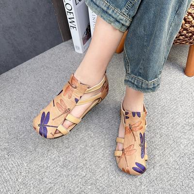 Женские сандалии с квадратным носком, удобные сандалии большого размера с цветными блоками и молнией сзади