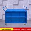 Stackable Guardrail Hand-Push Cart with Cover for Warehouse Logistics and Goods Handling