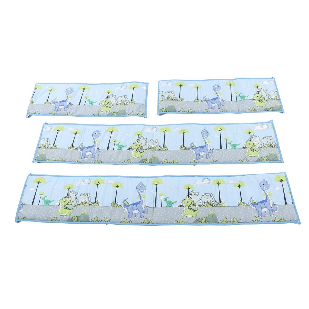 Crib Liner Securely Fixed Anti Collision Heightened High Protection Crib Protector Bumper Pad for