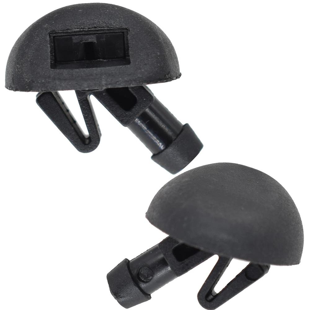 2Pcs ABS Front Windshield Wiper Washer Spray Jet Nozzle For Peugeot 206 206+ 407