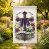 Religious Jesus Cross He Is Risen House Ag Springtime Spiritual Lawn Decor PPZ