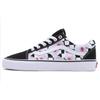 Old Skool Hibiscus Check Casual Low Top Skate Shoes Unisex Sneakers Black White Pink VN0007NTBM8