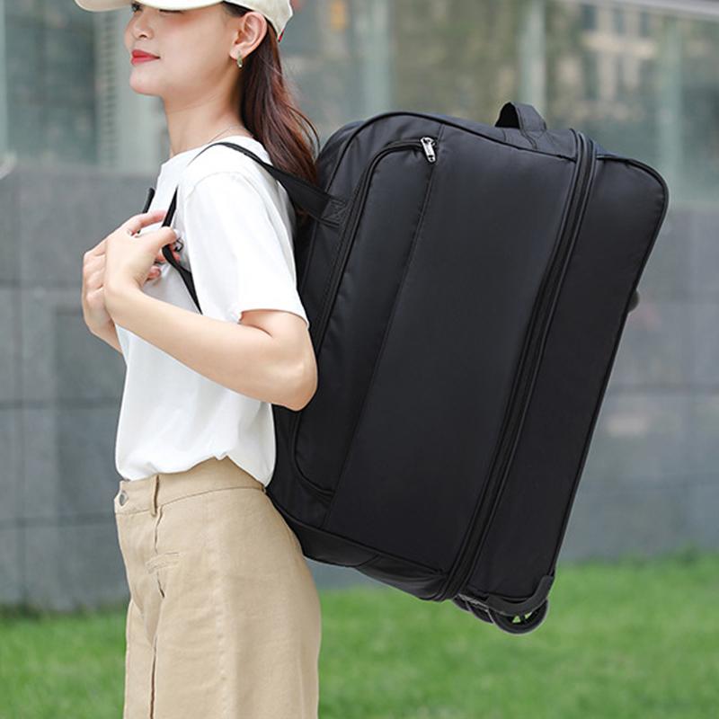 Новая Модная Сумка-тележка Тканевая сумка Оксфорд Большая Вместимость Складная Водонепроницаемая и Износостойкая Для Путешествий на Короткие Расстояния Унисекс Сумка для Хранения