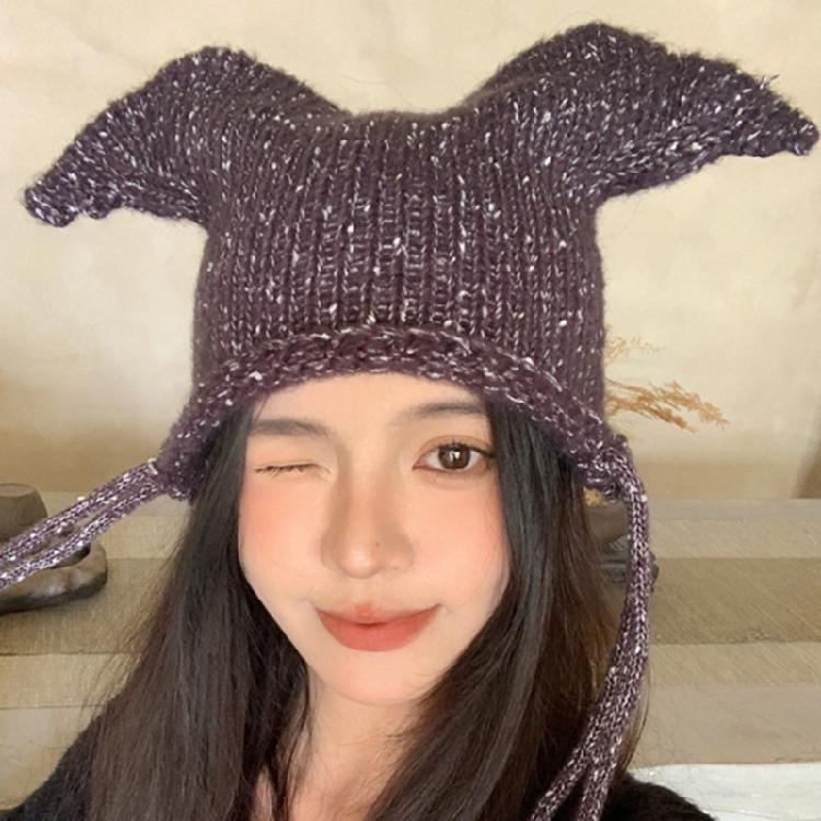 Забавные вязаные шапки-бини, оригинальные клоунские шапки для женщин, девушек, зимний повседневный головной убор