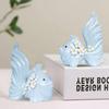 New Modern Minimalist Sky Love Fish Art Figures | Beautiful Home Decor- (Set of 2 Pcs , Sky)