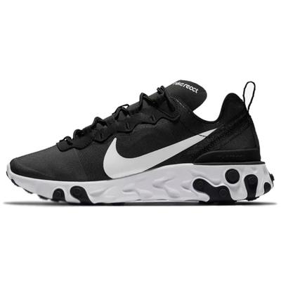 Женские кроссовки React Element 55 Черно-белые BQ2728-003