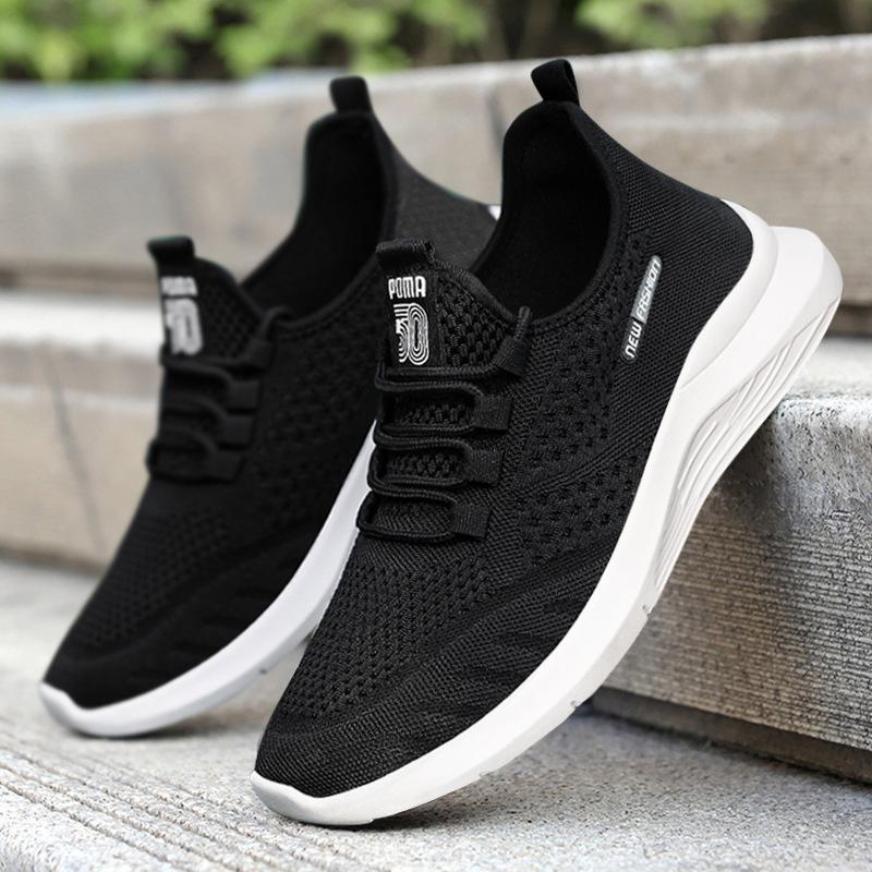 Fashion Spring and Summer New Breathable Men's Shoes, Thin, Anti Slip and Wear-resistant Running Sports and Leisure Shoes