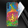 Aesthetic Trippy Mushrooms Black Silicone Phone Case For Samsung Galaxy S23 S21 S20 FE S24 S22 Ultra S10E S10 S9 S8 Plus