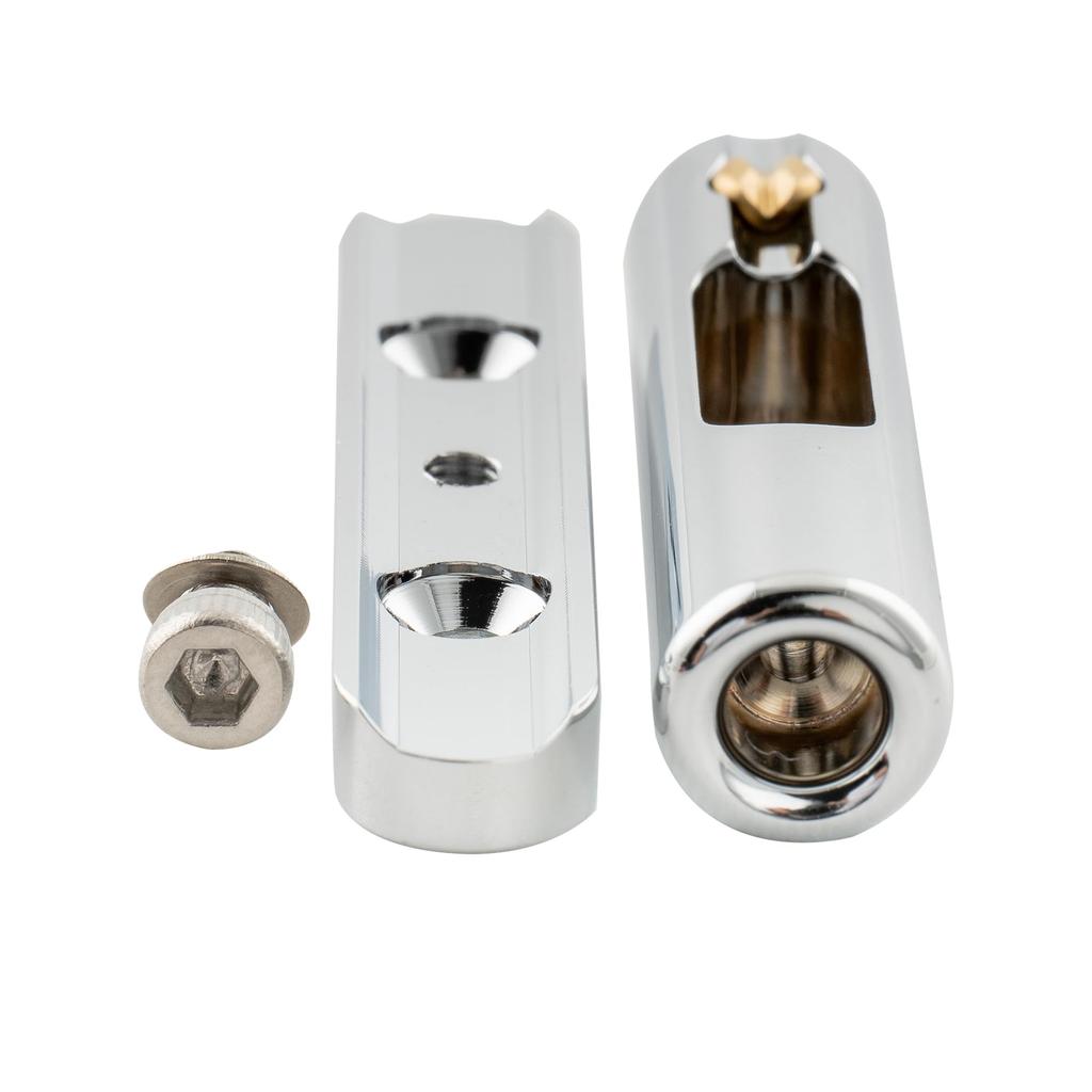 Musiclily Ultra Латунный Одиночный Жесткий Бридж для Гитары с 6 Независимыми 10 мм для Электрогитары Хром Бридж, Седла, Широкий, Гитары,