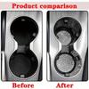 Diamond Car Coaster Water Cup Slot Non-Slip Mat Silica Gel Pad Cup Holder Mat Gadget Bling Waterproof Car Interior Accessories