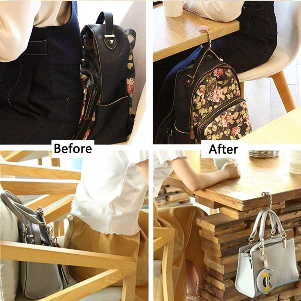 Girls Gift Desk Hanging Rack Bag Holder Briefcase Hanger Purse Folding Handbag Hook