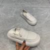 Women's Shoes, Ugly and Cute Bread Shoes, Two Lazy People, One Pedal, Loafers, Doudou Shoes, Thick-soled Muffin, Low-top Shoes, Little White Shoes.
