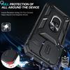 Case For iPhone 16 15 14 13 12 11 Pro XS Max XR Plus Camera Slide Military Grade Armor Protection 360 Degree Rotate Armor Cover