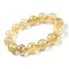 Jewelry Town Shosenkyo Rutilated Quartz 17cm Inner Power Stone for Good Fortune and Career [Eigado] Bracelet, 15.5mm Beads, Diameter,