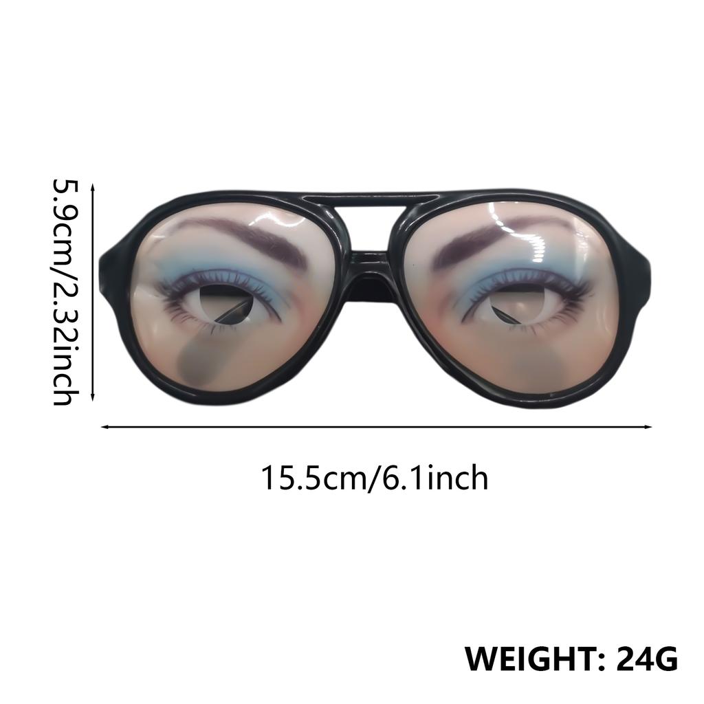 Funny Cosplay Glasses Halloween Novelty Eyeglasses Eyewear Decorative Photography Dress Up Themed Props for Party Decoration
