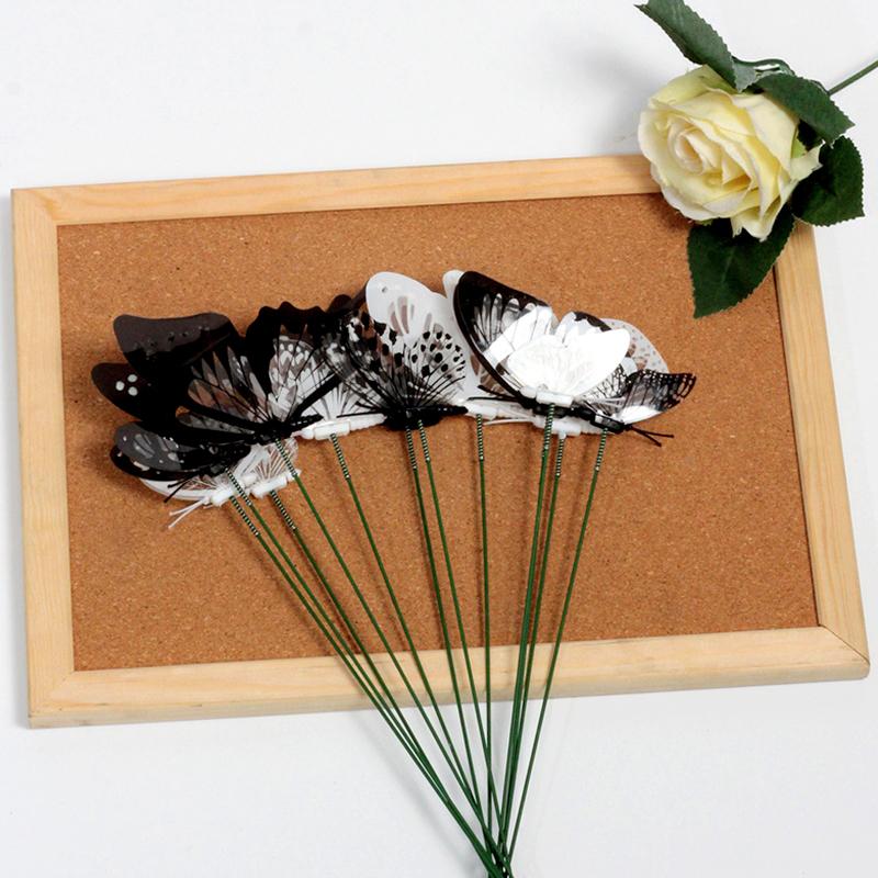 12Pcs/Set 3D Butterfly Wall Sticker Refrigerator Magnet Beautiful Butterflies Art Decals Home Decor Stickers Wedding Decoration