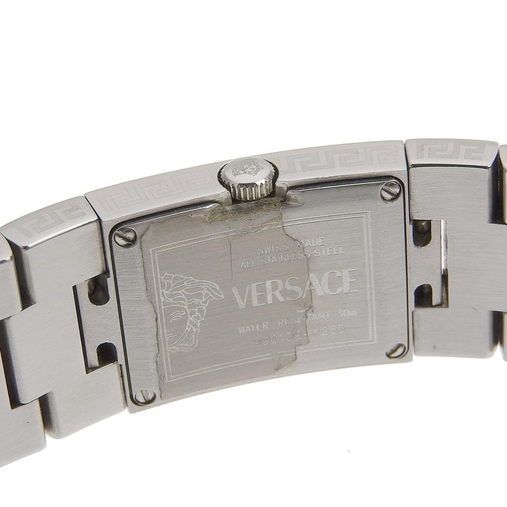 VERSACE Watches Silver/black blackDial Stainless Steel Quartz Analog display Women Used